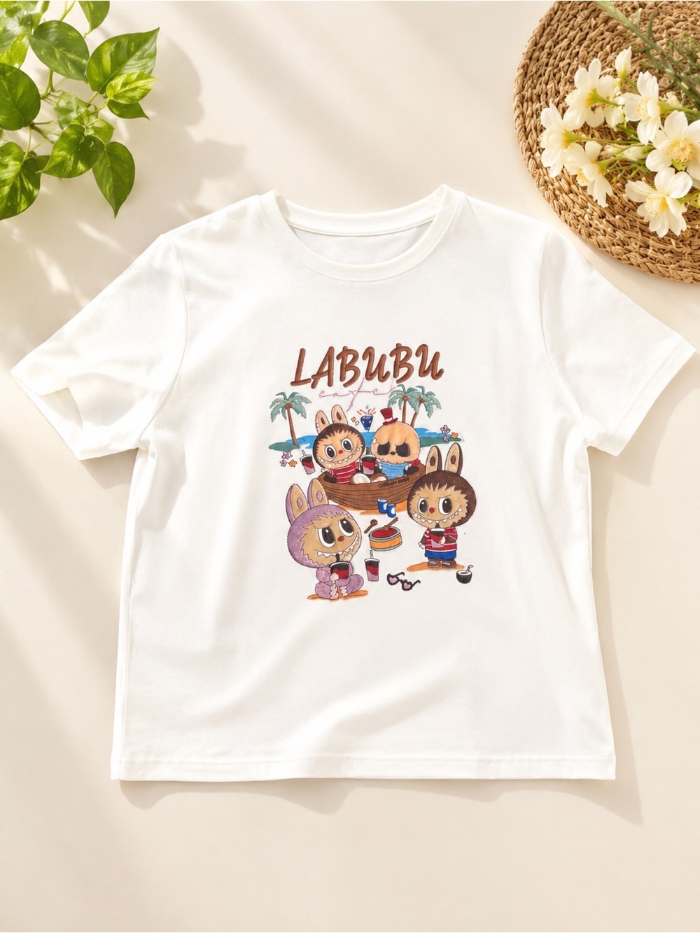 Labubu Embroidered Tee Shirt – No Tags – Excellent Condition